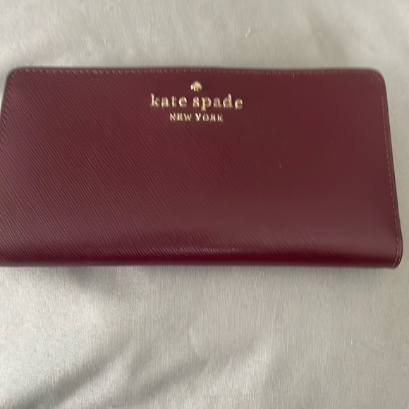 kate spade Handbags - - Kate Spade Wallet NEW NO TAGS Reddish Wine Color
